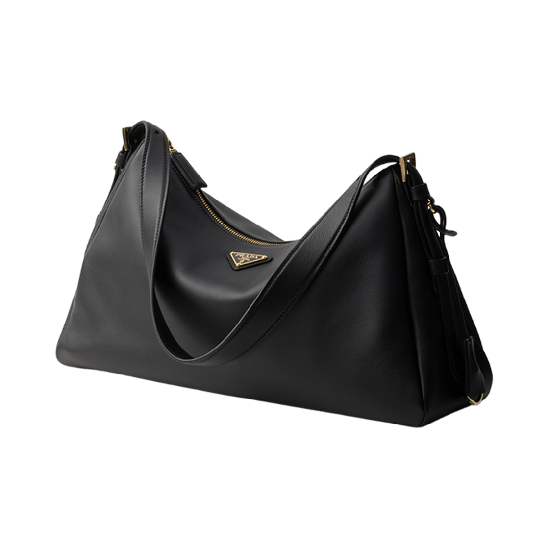 프라다 에이미 라지 레더 숄더백 블랙(Prada Aimee Large Leather Shoulder Bag Black) - 2