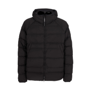 C.P. Company Eco-Chrome R Hooded Down Goggle Jacket Black - 22FW