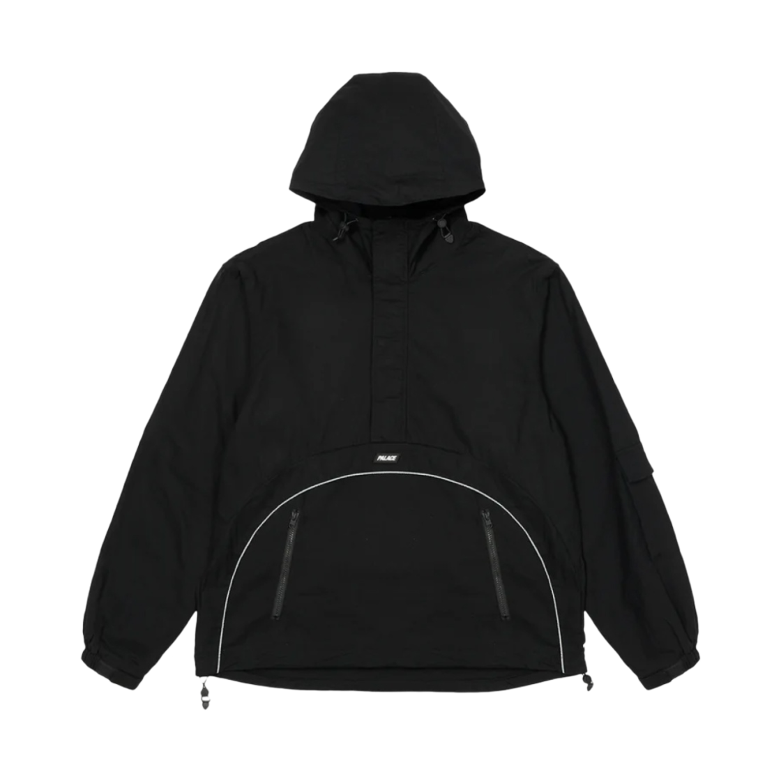 팔라스 디플렉터 1/2 집 자켓 블랙 - 22FW(Palace Deflector 1/2 Zip Jacket Black - 22FW) - 1