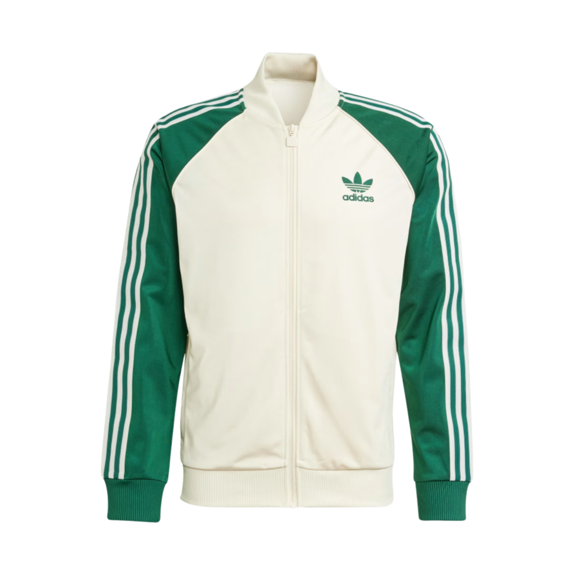 adidas SST トラックトップス ワンダーホワイト×カレッジグリーン(S) SST トラックトップ ワンダーホワイト×カレッジグリーン