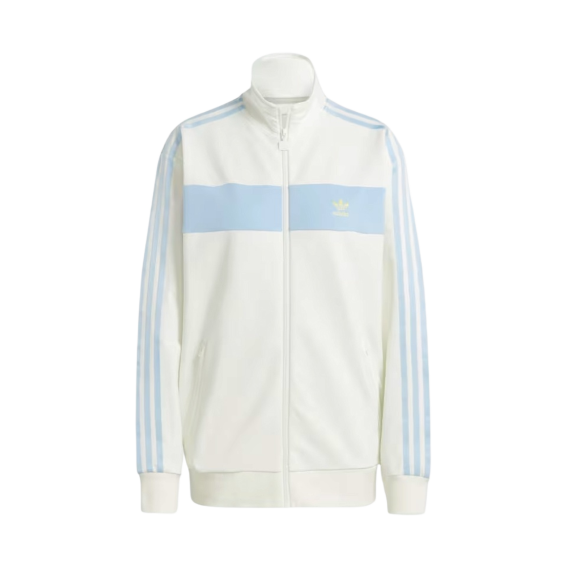 (W) 아디다스 컬러블록 트랙탑 오프 화이트 - KR 사이즈((W) Adidas Colorblock Track Top Off White - KR Sizing)