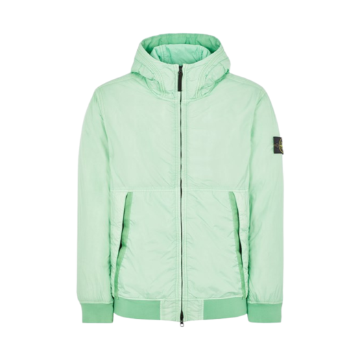 Stone Island 40823 Garment Dyed Crinkle Reps Recycled Nylon with Primaloft TC Jacket Light Green - 23FW