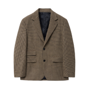 TNGT FratBoy Single Brest Gun Club Check Wool Blazer Beige