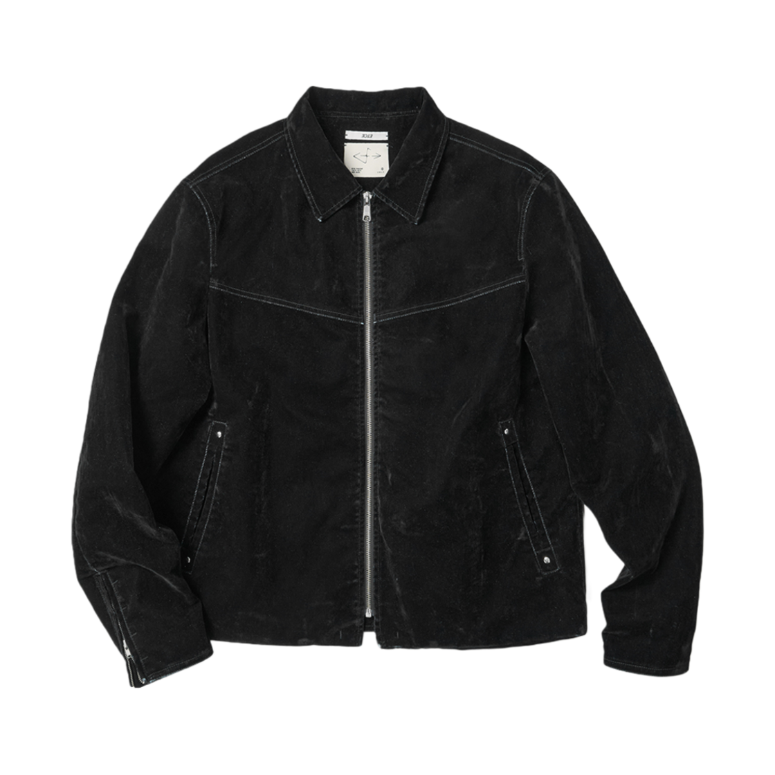 이티씨이 벨벳 데님 이브닝 자켓 블랙(ETCE Velvet Denim Evening Jacket Black)