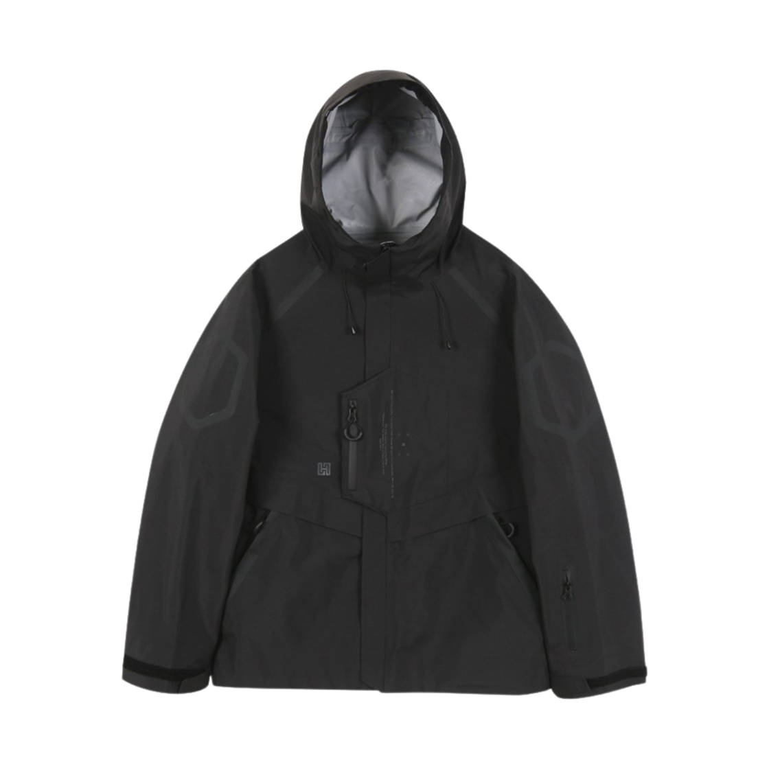 H114 HRTM H114 Hexagon Poket 3L Jacket Black