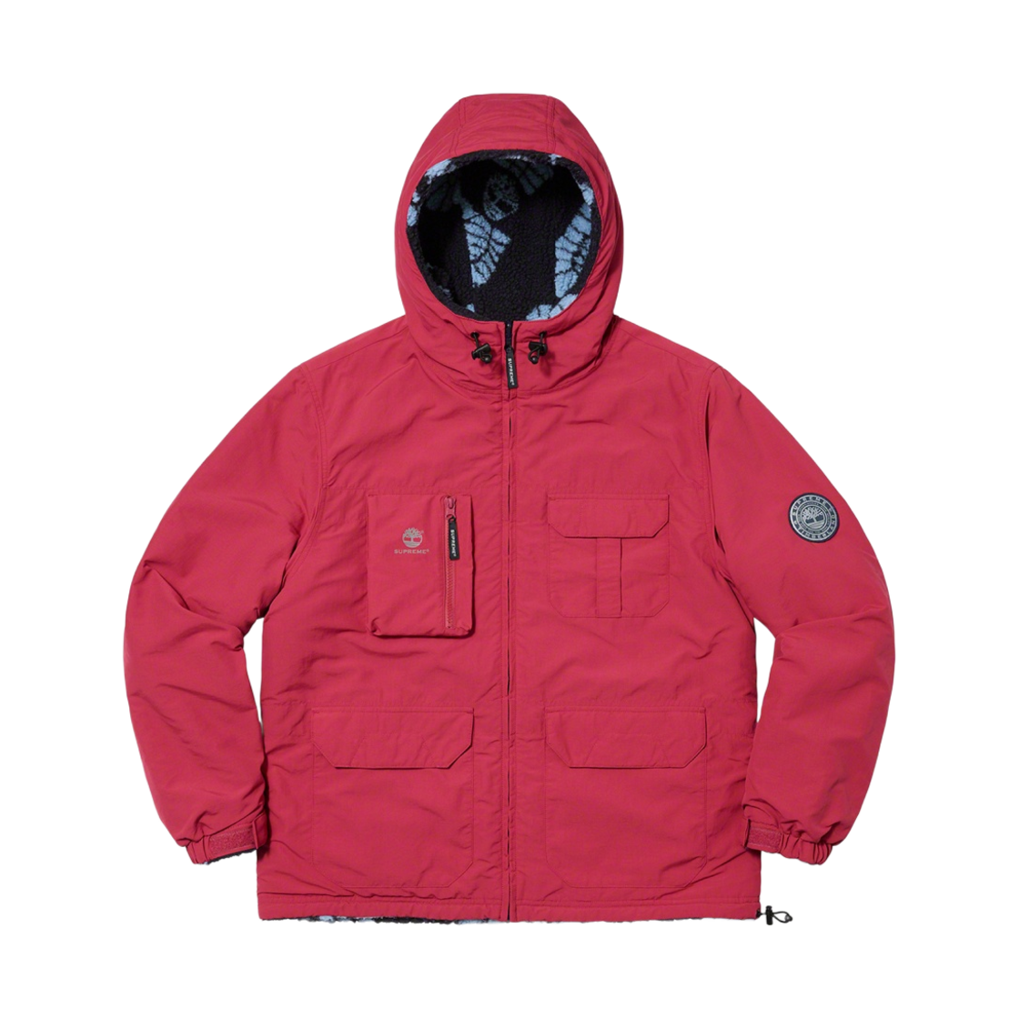 슈프림 x 팀버랜드 리버시블 립스탑 자켓 버건디 - 21FW(Supreme x Timberland Reversible Ripstop Jacket Burgundy - 21FW) - 1