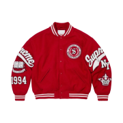 Supreme Veritas Varsity Jacket Red - 24FW