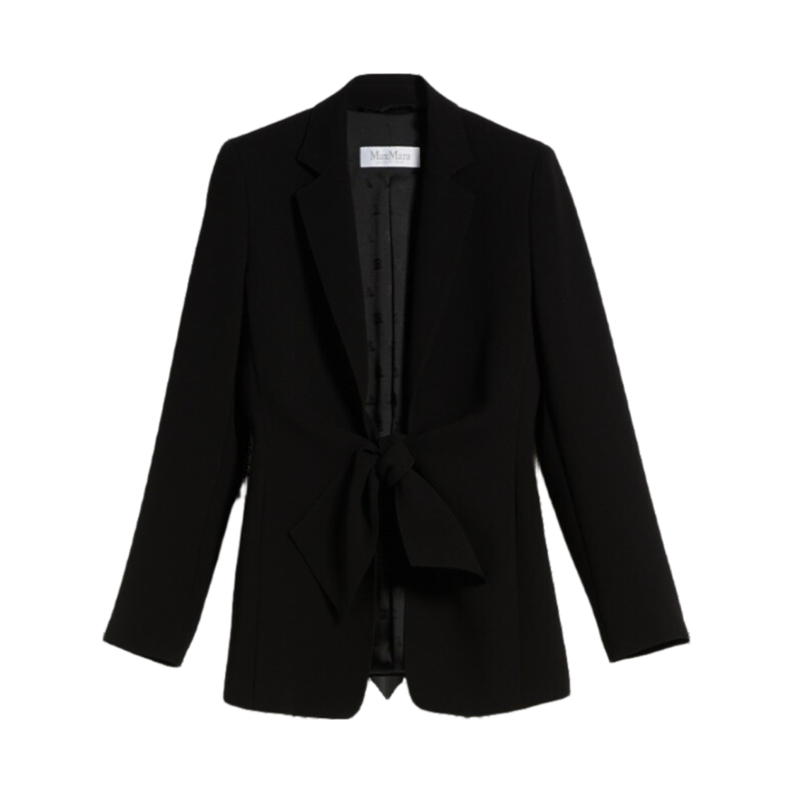 (W) 막스마라 세갈레 캐디 자켓 보우 블랙((W) Max Mara Segale Cady Jacket With Bow Black) - 1
