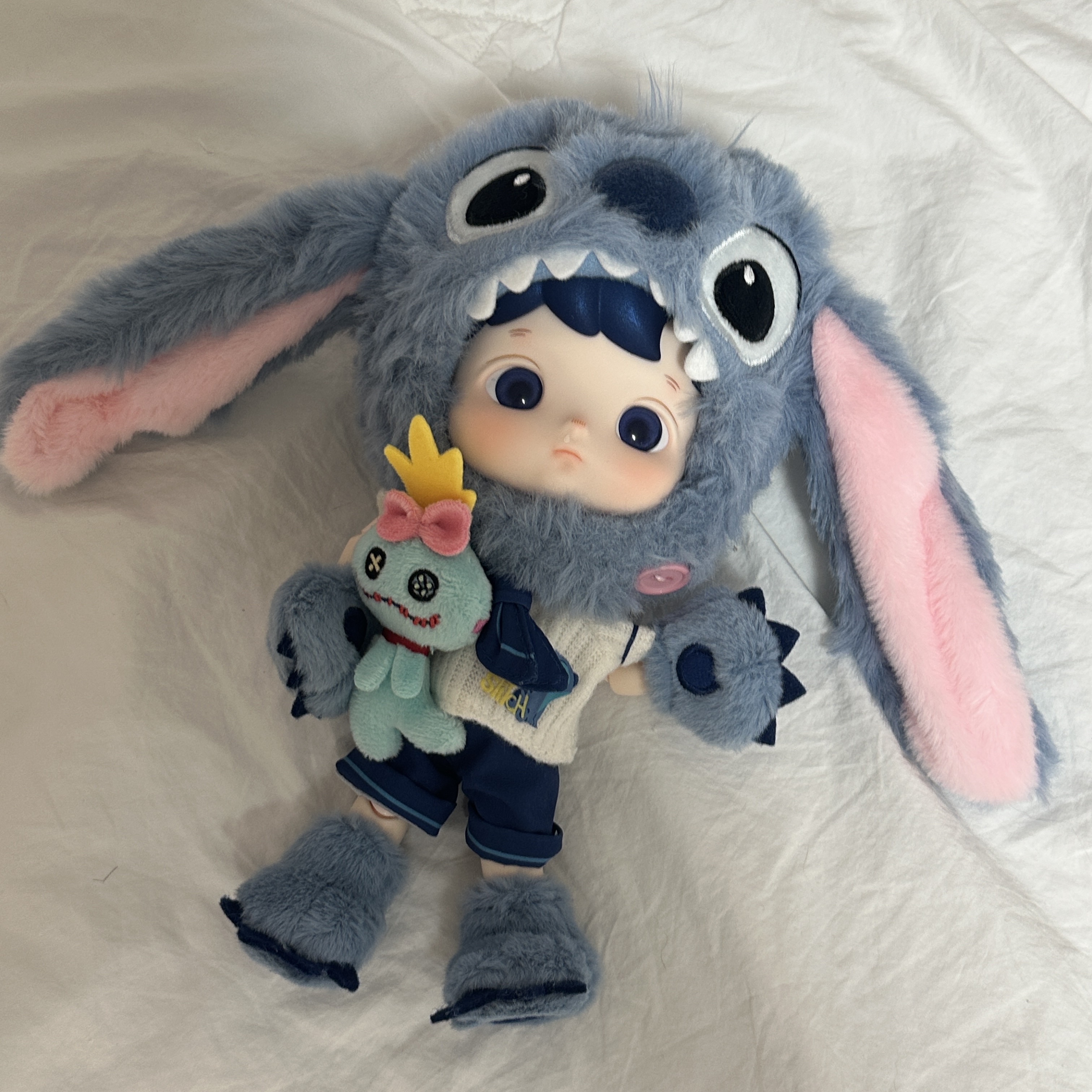 Pop Mart Hacipupu Stitch 1/8 BJD 착용 스타일 - 2