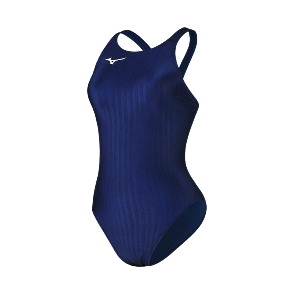N2MA022314 (W) Mizuno Stream Ace Solid Racer Back Tech Suit Swimsuit Navy