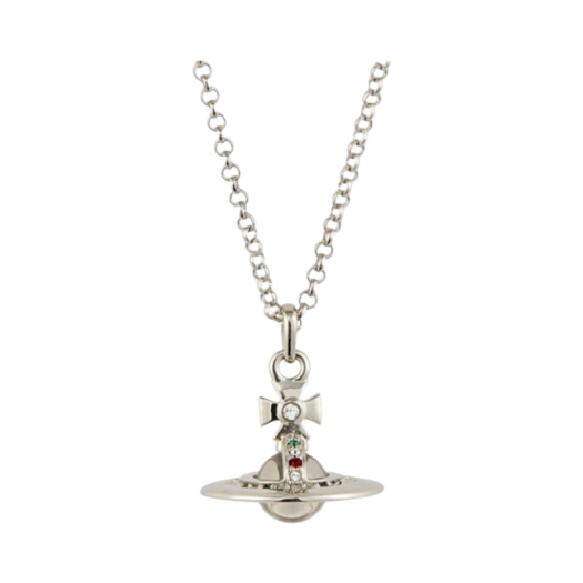 63020098-02P019 Vivienne Westwood New Petite Orb Pendant Silver