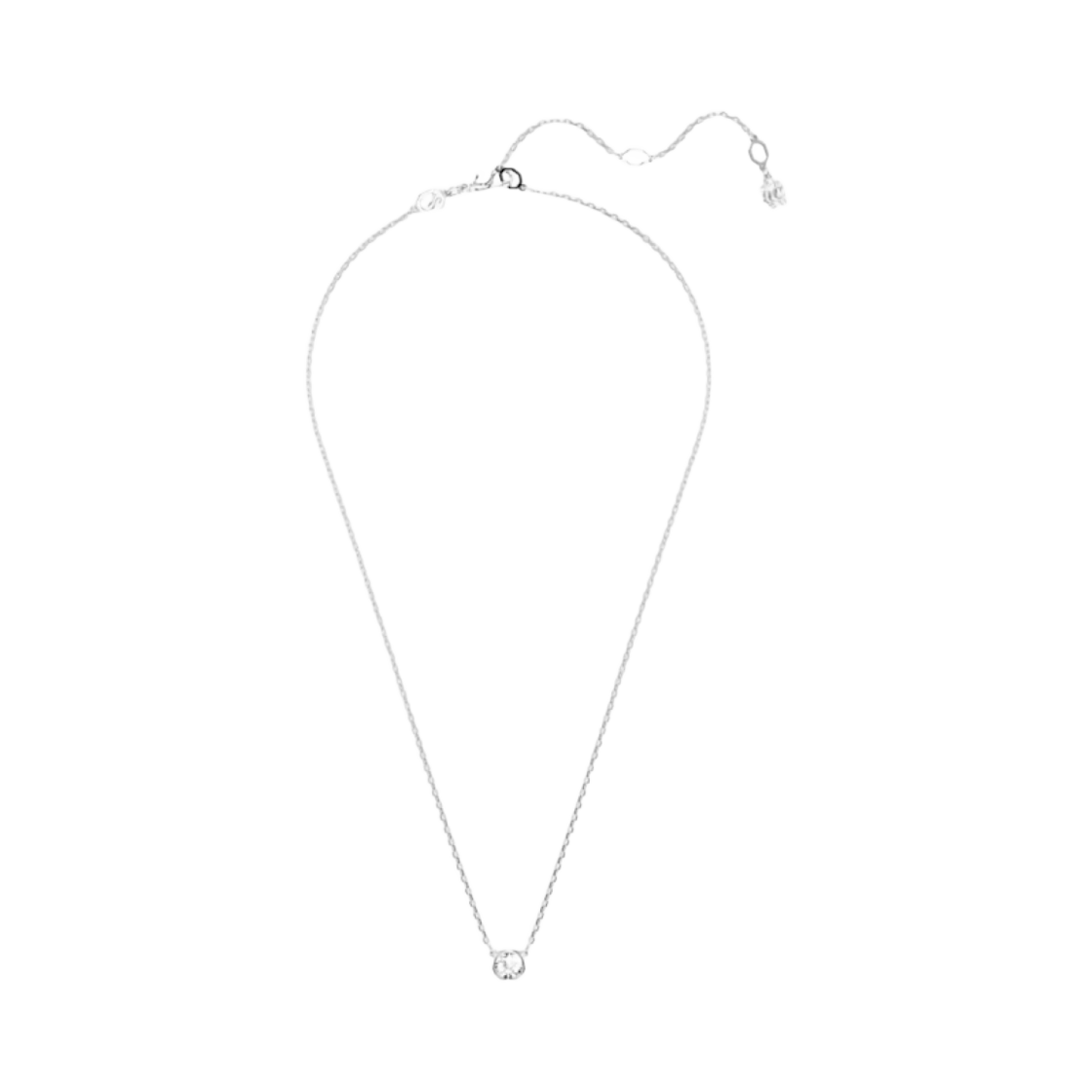 (W) 스와로브스키 임버 펜던트 라운드 컷 화이트 로듐 플래팅((W) Swarovski Imber Pendant Round Cut White Rhodium Plated)