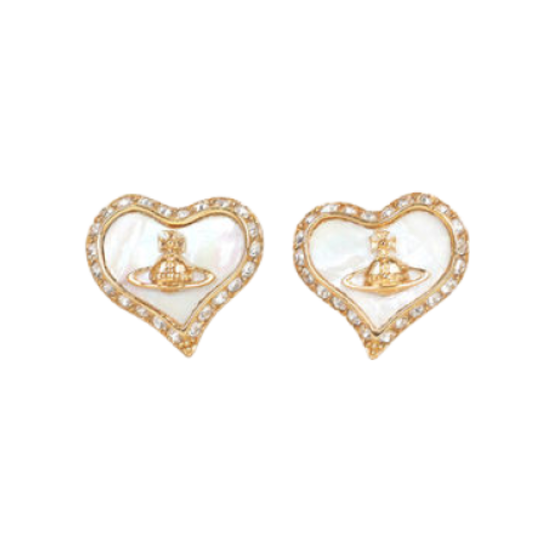 (W) 비비안 웨스트우드 페트라 이어링 골드((W) Vivienne Westwood Petra Earrings Gold)