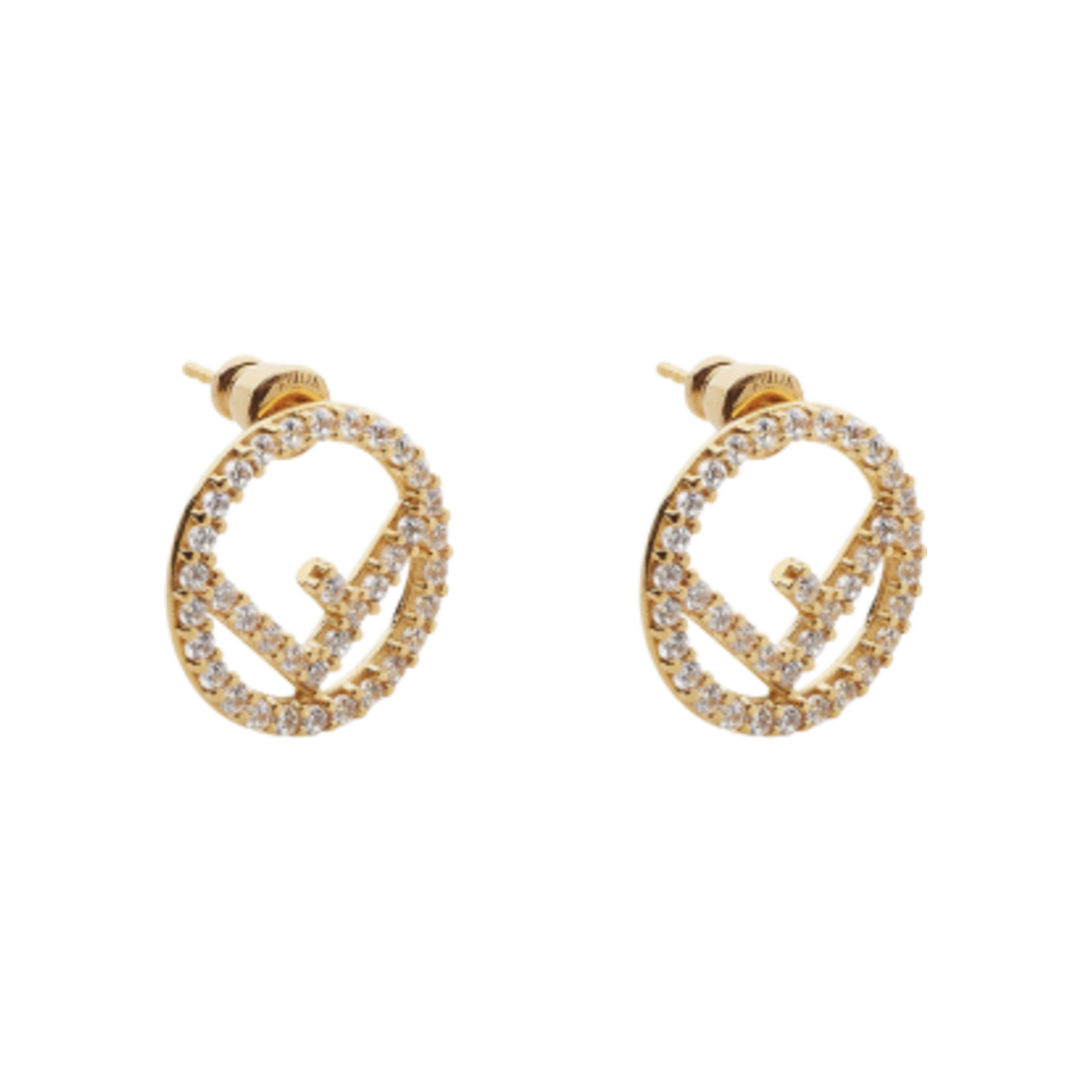 8AH302A44GF089U (W) Fendi F is Fendi Earrings Gold