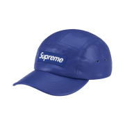 Supreme Leather Camp Cap Royal - 21SS