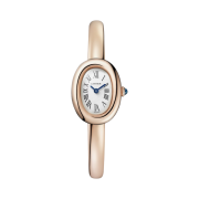 Cartier Baignoire Watch Mini Quartz Rose Gold Bracelet Steel Rose Gold