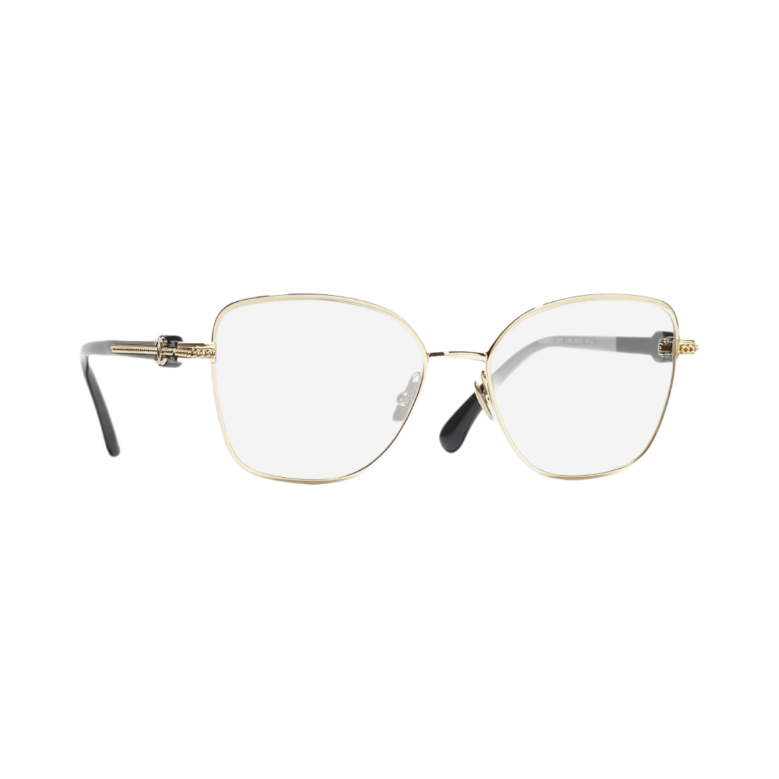 샤넬 버터플라이 프레임 메탈 & 골드 블랙(Chanel Butterfly Eyeglasses Metal & Gold Black) - 2