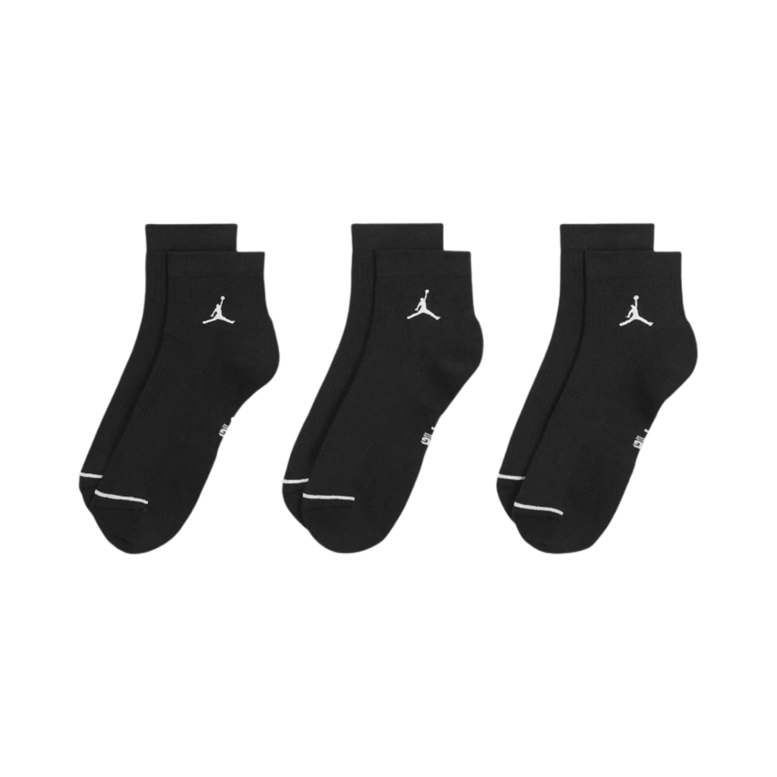 DX9655-010 Jordan Everyday Ankle Socks Black (3 Pack/Korean Ver.)