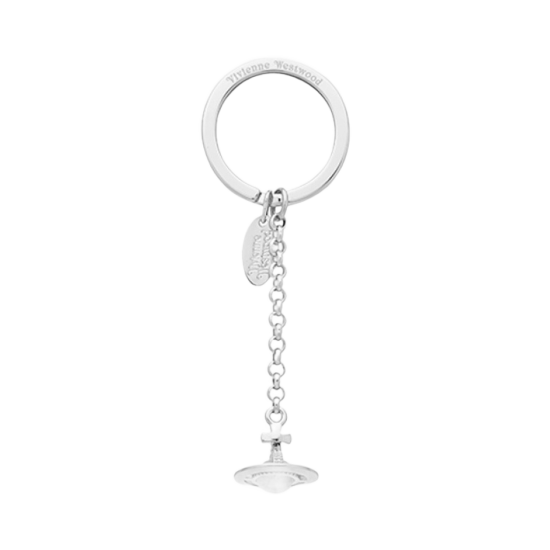 8203010AU-OM000I-P404 Vivienne Westwood Metal Hanging Orb Keyring Silver