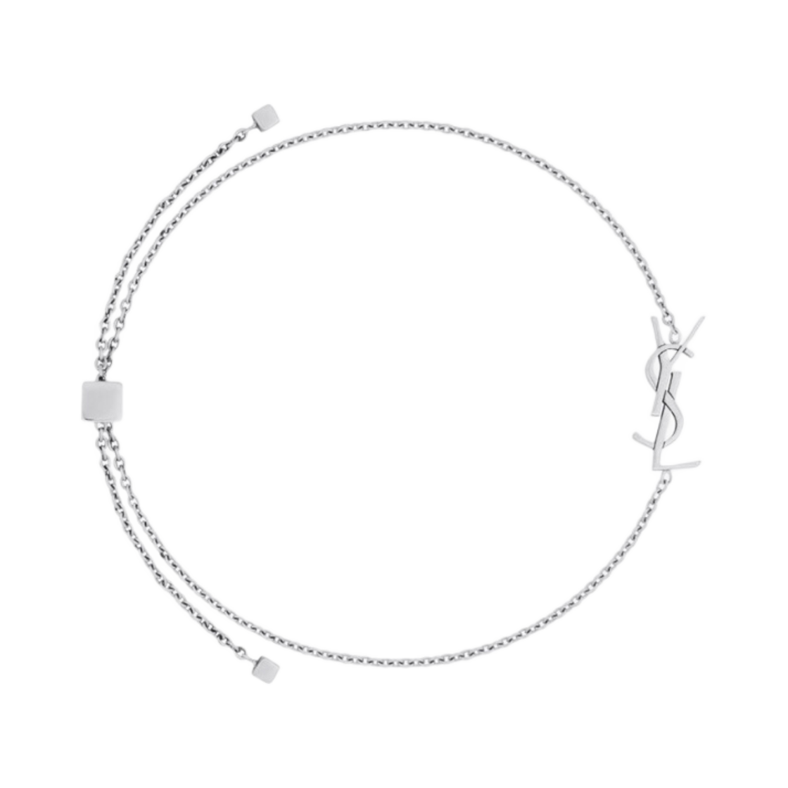 생로랑 카산드라 참 브레이슬릿 18K 그레이 골드(Saint Laurent Cassandre Charm Bracelet in 18K Grey Gold) - 1