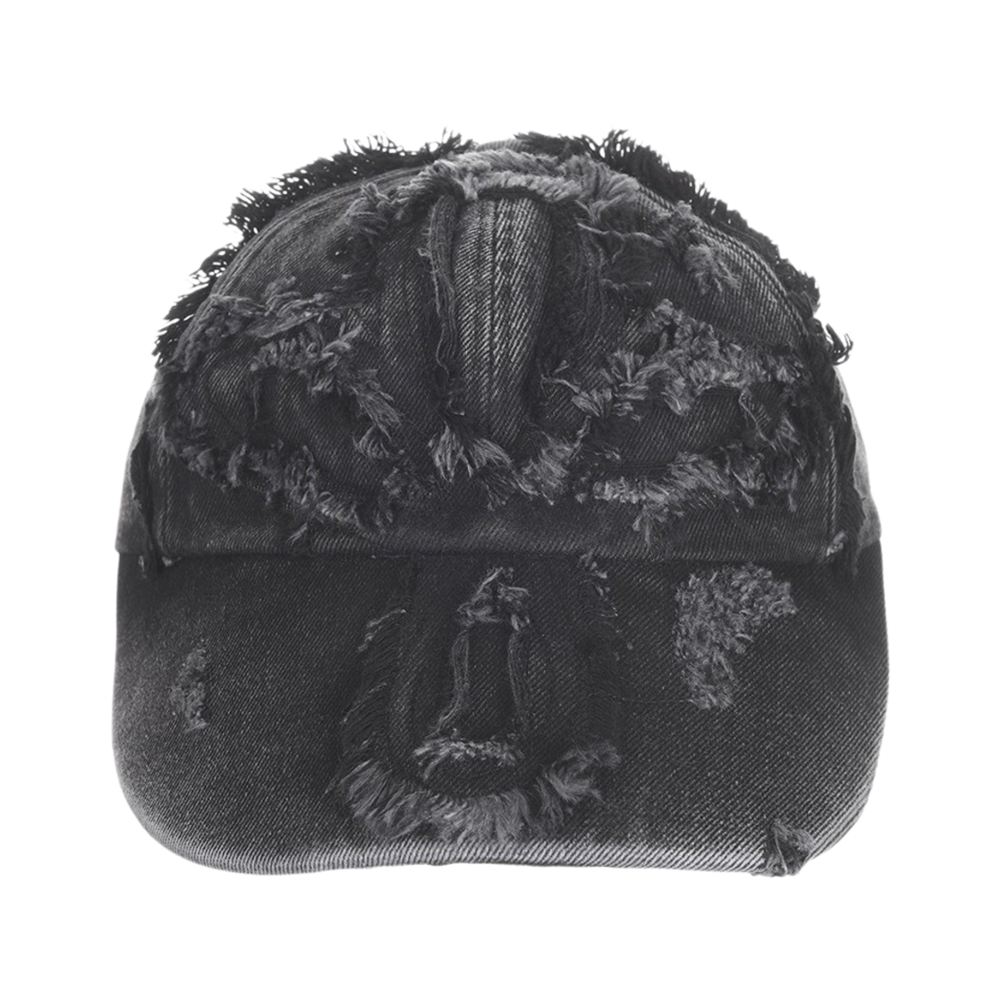 써저리 클로버 패치 데님 캡 블랙