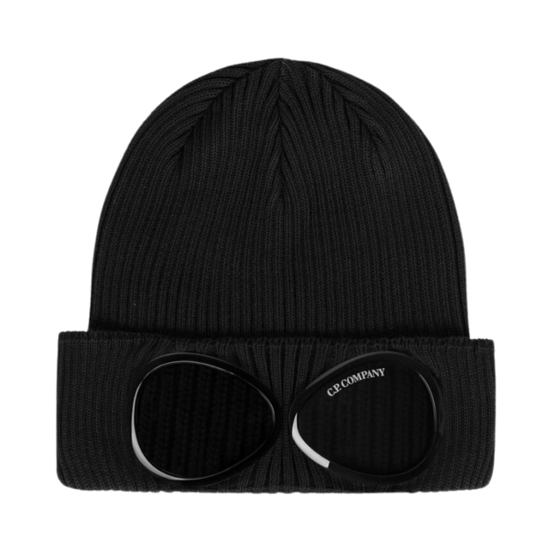 C.P. 컴퍼니 코튼 고글 비니 블랙 - 23SS(C.P. Company Cotton Goggle Beanie Black - 23SS)