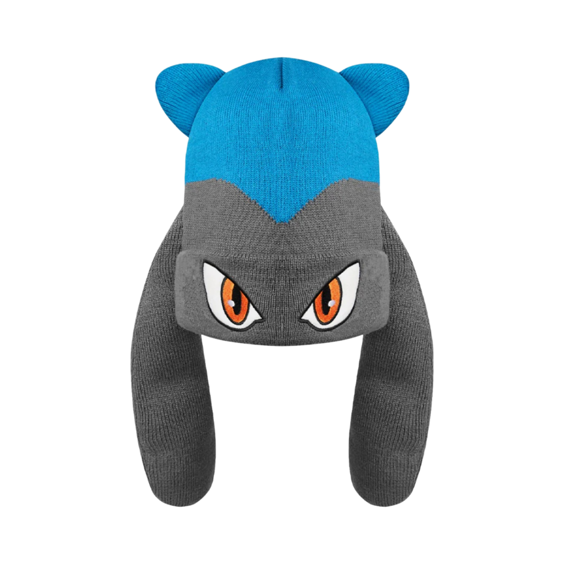 카카지 오버다이드 비니 포켓몬 루카리오 그레이(Kakazzy Overdyed Beanie Pokemon Lucario Gray)