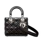 Dior Small Lady Bag My ABCDior Cannage Lambskin Black