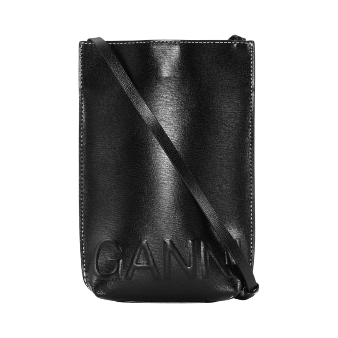 가니 스몰 배너 크로스바디백 블랙(Ganni Small Banner Crossbody Bag Black) - 1