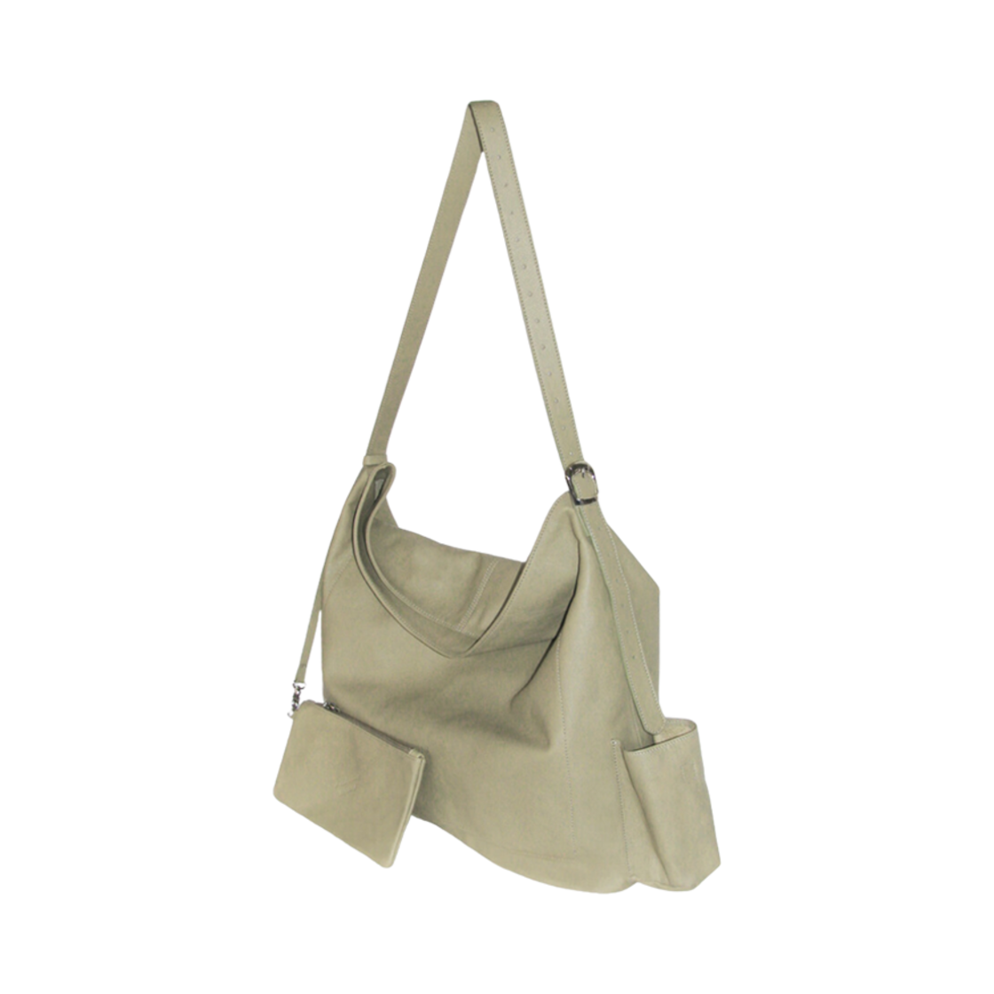 OR0004 Paloma Wool Camp Nou Leather Bag Khaki
