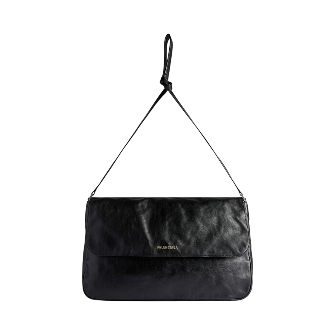8057372ABAS1000 Balenciaga Grungy Medium Messenger Bag Black