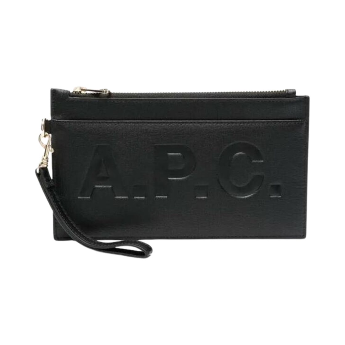 PUABL-M63566-LZZ A.P.C. Pouch with Logo Black