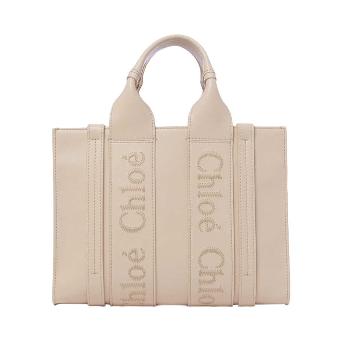 끌로에 스몰 우디 토트백 시멘트 핑크(Chloe Small Woody Tote Bag Cement Pink) - 3