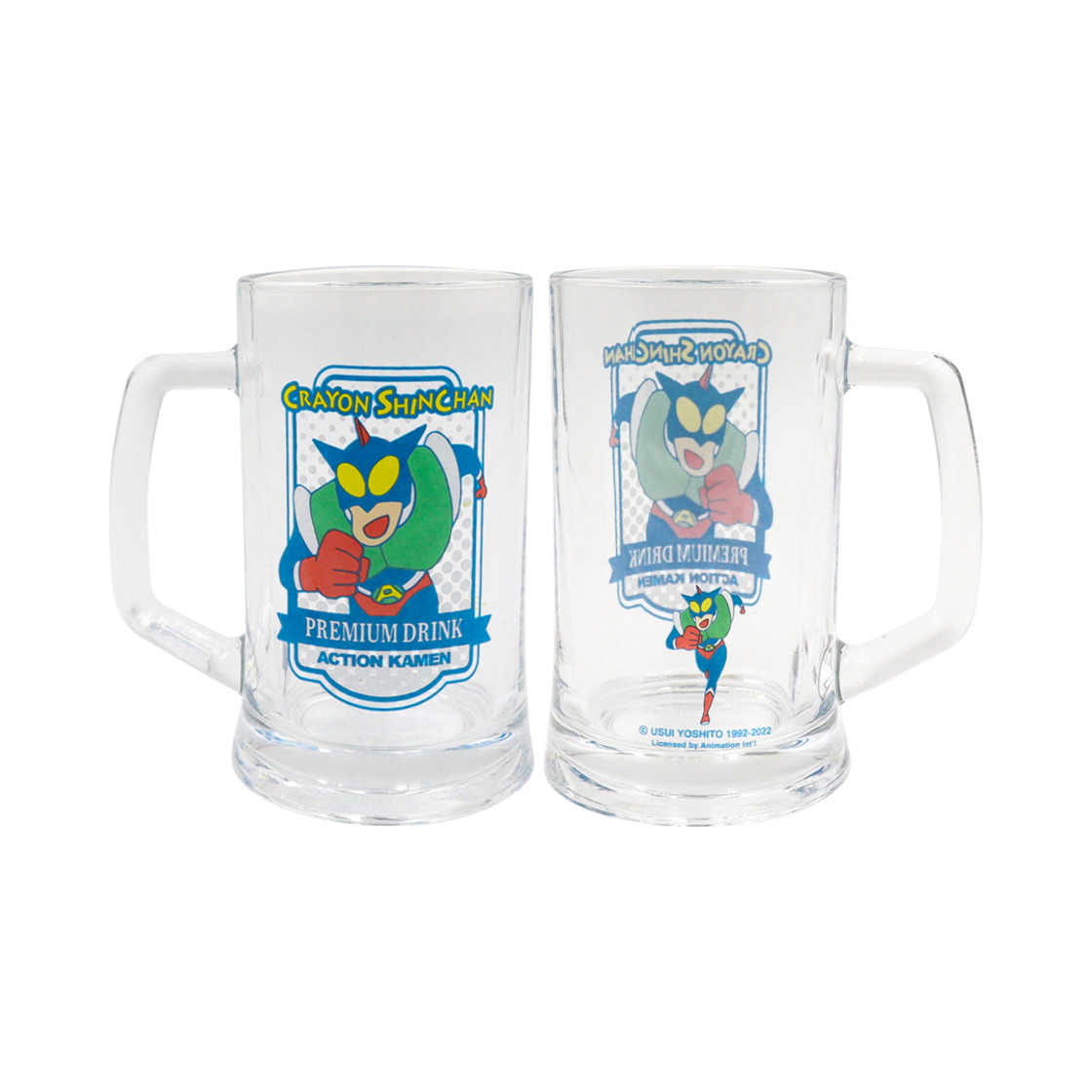 8809737863535 Crayon Shin Chan Beer Glass Action Run