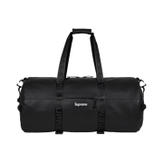Supreme Leather Large Duffle Bag Black - 23FW