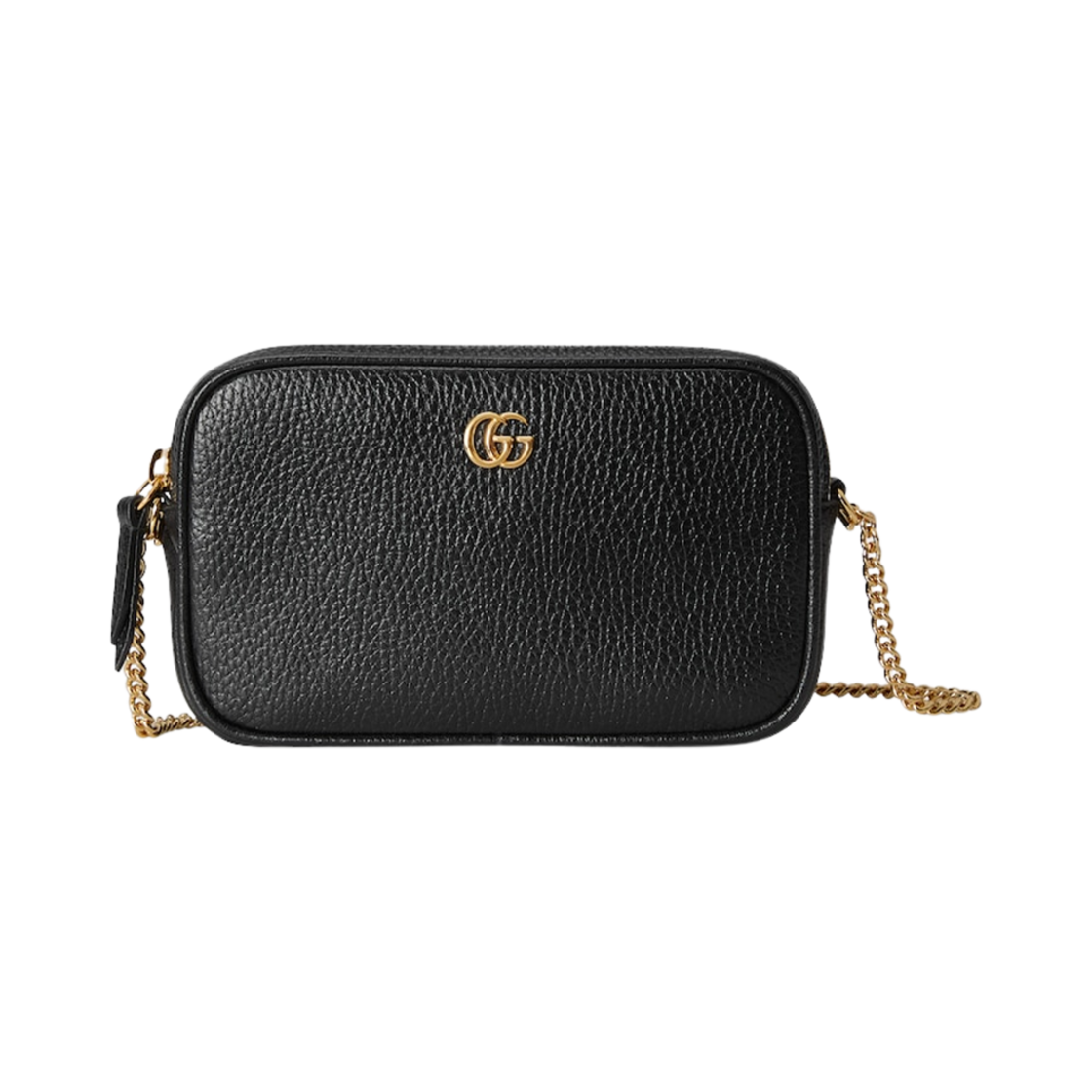 구찌 GG 마몽 미니 숄더백 블랙 레더(Gucci GG Marmont Mini Shoulder Bag Black Leather) - 1