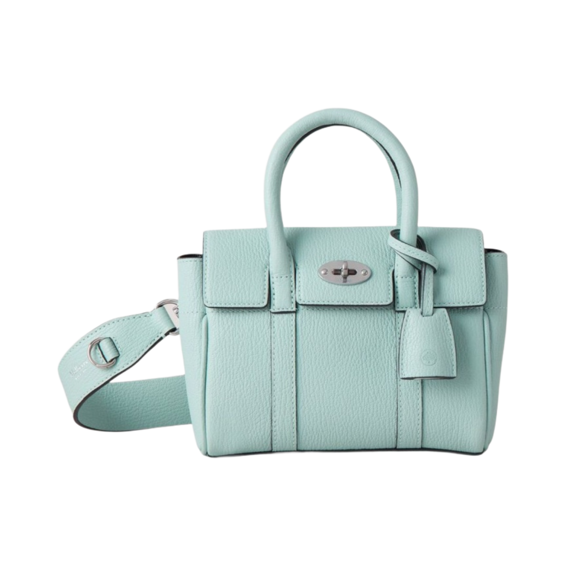 멀버리 하이 샤인 고트 프린트 레더 미니 바이스워터 아크릴 그린(Mulberry High Shine Goat Print Leather Mini Bayswater Acrylic Green) - 1