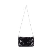 Matin Kim Glossy Leather Clutch Bag Black