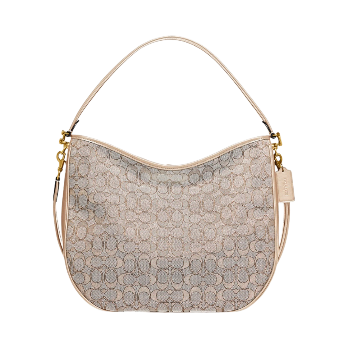 코치 소프트 태비 호보백 시그니쳐 자카드 스톤 아이보리(Coach Soft Tabby Hobo Bag in Signature Jacquard Stone Ivory) - 1