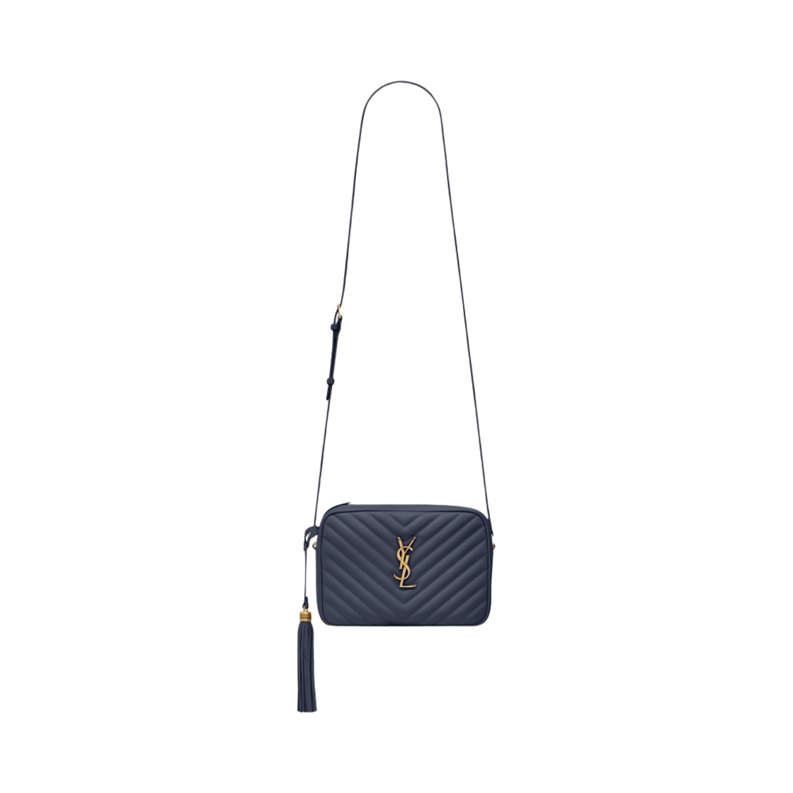 생로랑 루 카메라 백 퀼티드 레더 마린(Saint Laurent Lou Camera Bag in Quilted Leather Marine) - 1