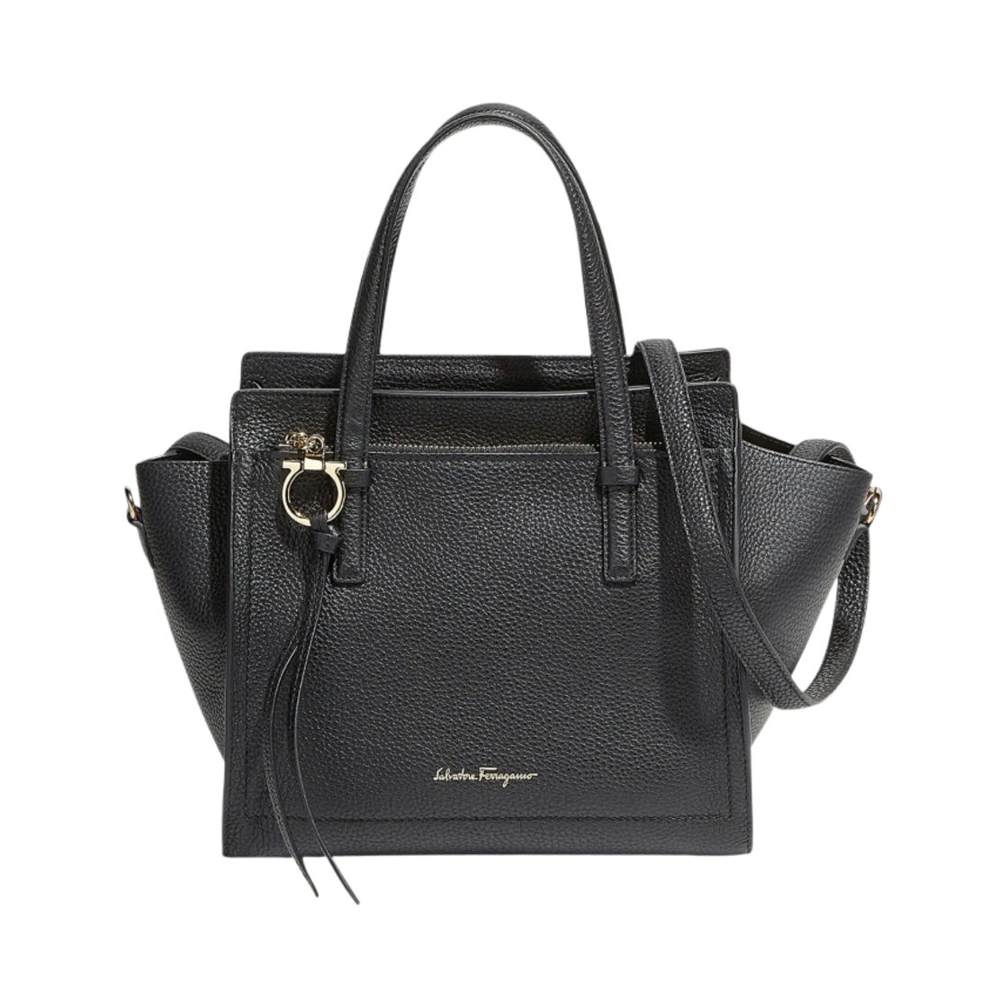 페라가모 스몰 더블 핸들백 블랙(Ferragamo Small Double Handle Bag Black) - 1