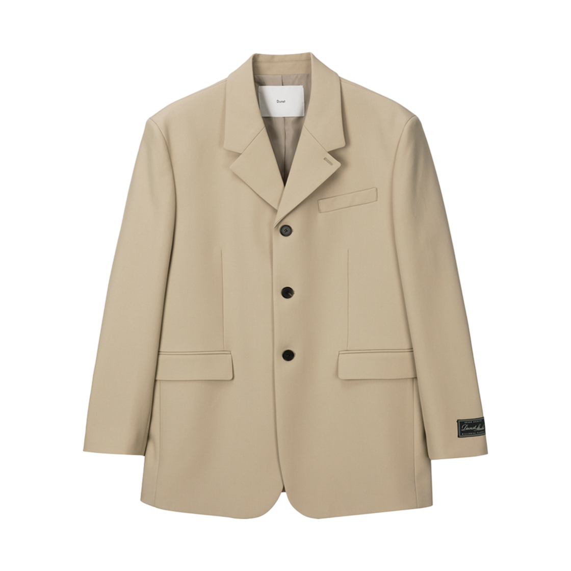 UDJA5A103CM Dunst Unisex 3 Button Wool Blazer Camel Beige