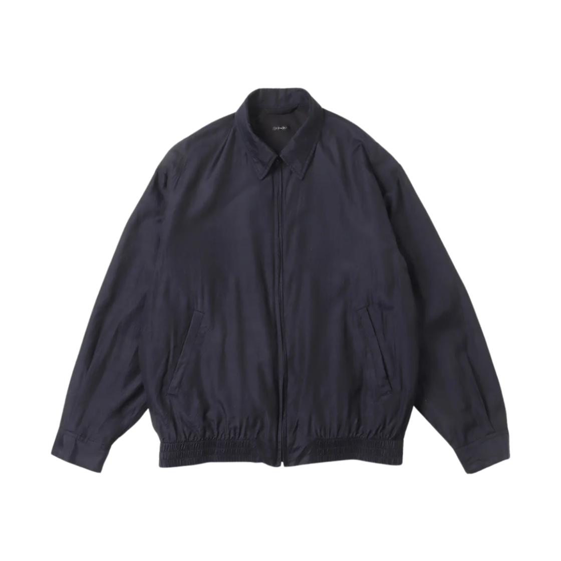 코모리 울 실크 스윙 탑 네이비 - 24AW(Comoli Wool Silk Swing Top Navy - 24AW)