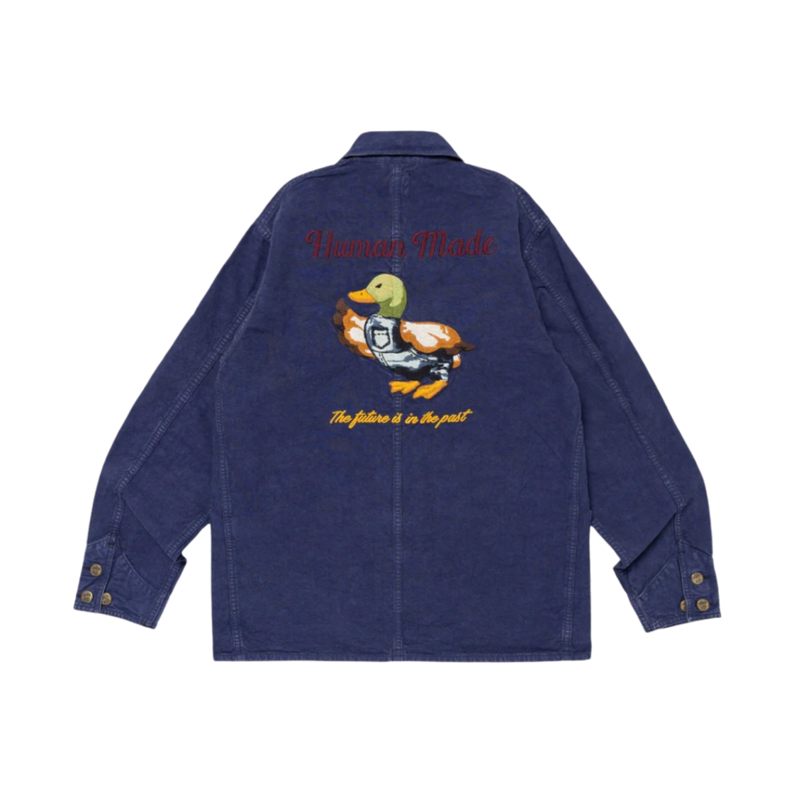 휴먼 메이드 가먼트 다이드 커버올 자켓 네이비