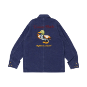 Human Made Garment Dyed Coverall Jacket Navy