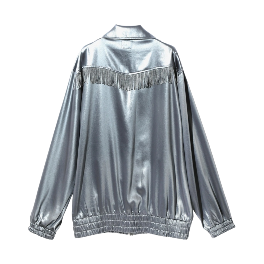 니들스 프린지 트랙 자켓 폴리 새틴 블루 그레이(Needles Fringe Track Jacket Poly Satin Blue Grey) - 2