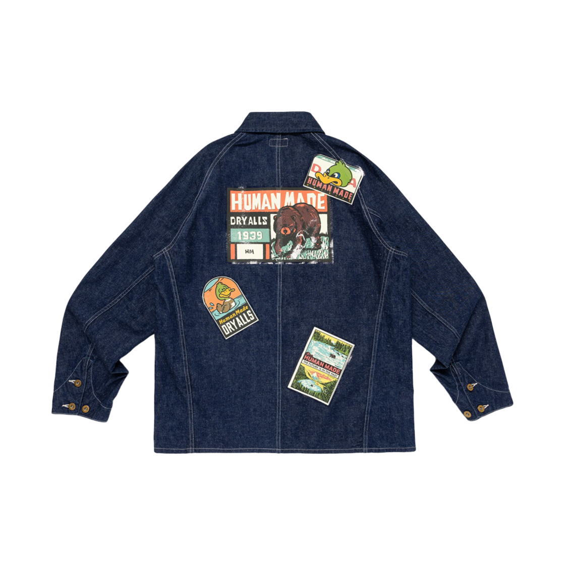 휴먼 메이드 수베니어 커버올 자켓 인디고(Human Made Souvenir Coverall Jacket Indigo) - 2