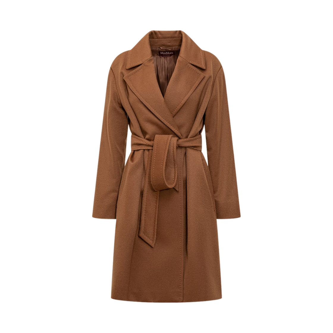 PAZZO-018 (W) Max Mara Studio Pazzo Cashmere Coat Brown