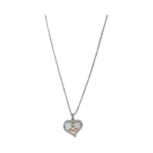 63020103-02P556 (W) Vivienne Westwood Petra Pendant Gold White