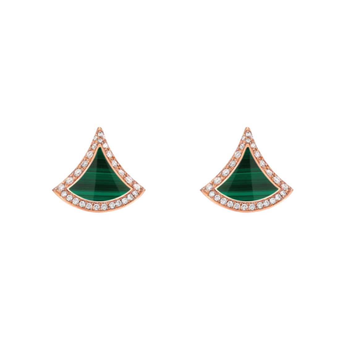 불가리 디바스 드림 이어링 로즈 골드 말라카이트 다이아몬드(Bulgari Divas Dream Earrings Rose Gold Malachite Diamond) - 1